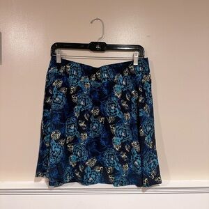 Floral Blue Skirt